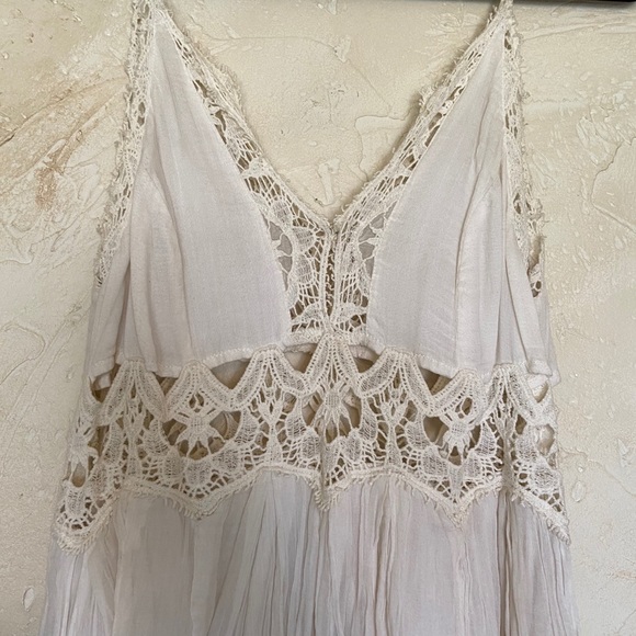 FREE PEOPLE White Lace Slip Dress - Picture 3 of 6